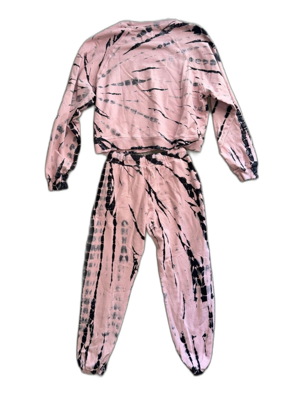 Electric + Rose Pink Tie Dye Sweat Suit Set XS - Picture 2 of 2
